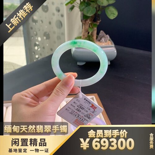 纯天然缅甸A货翡翠手镯