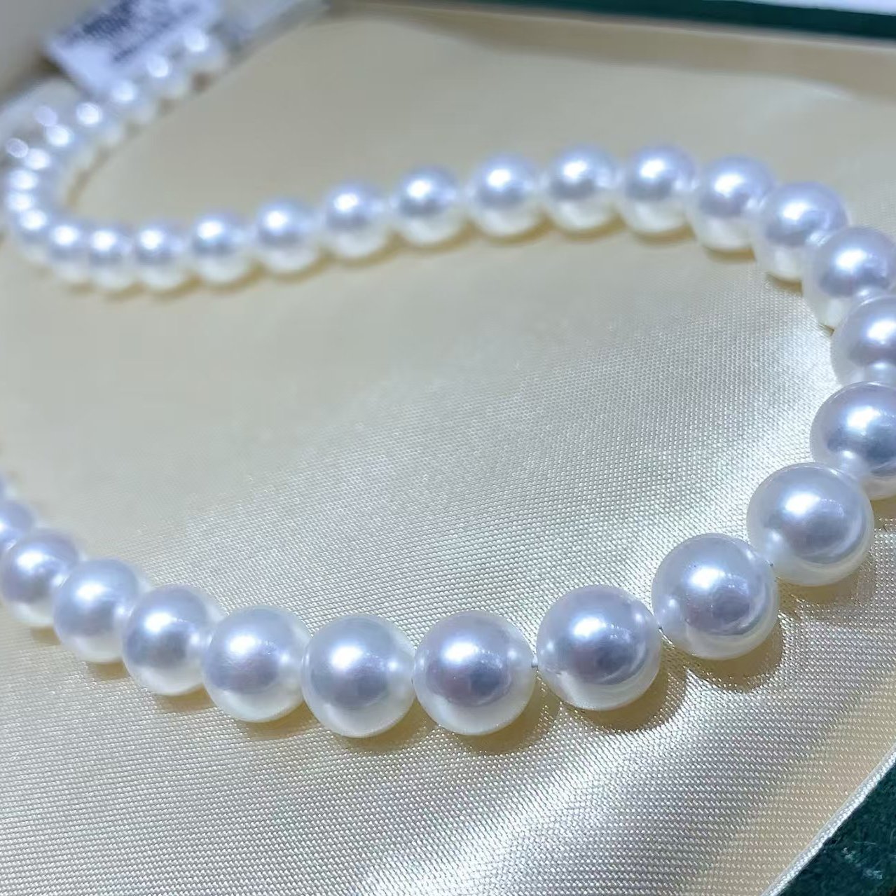 O38 海水珍珠日本akoya花珠真科研SS8-8.5MM仙女简约轻奢高级项链