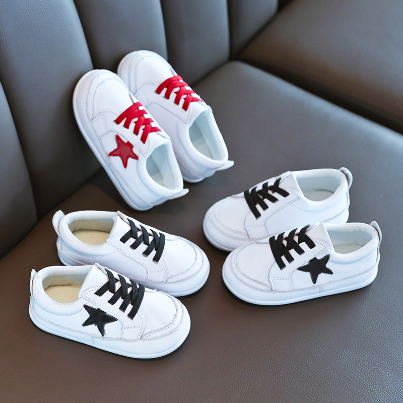 幼童透气真皮婴儿学步鞋