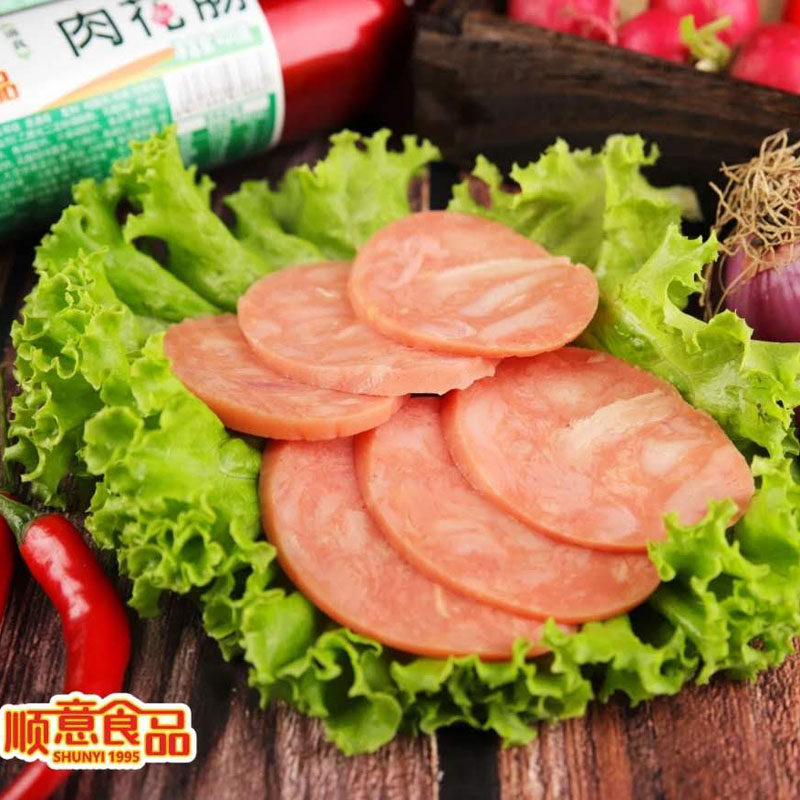 顺意牛肉肠肉花香肠400g每根清真香肠粗根2根起包邮冷切拼盘