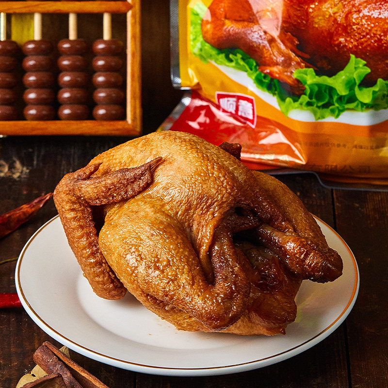 清真烧鸡 顺意 熏鸡(馋嘴鸡)500g好吃放心的回民烧鸡1袋包邮