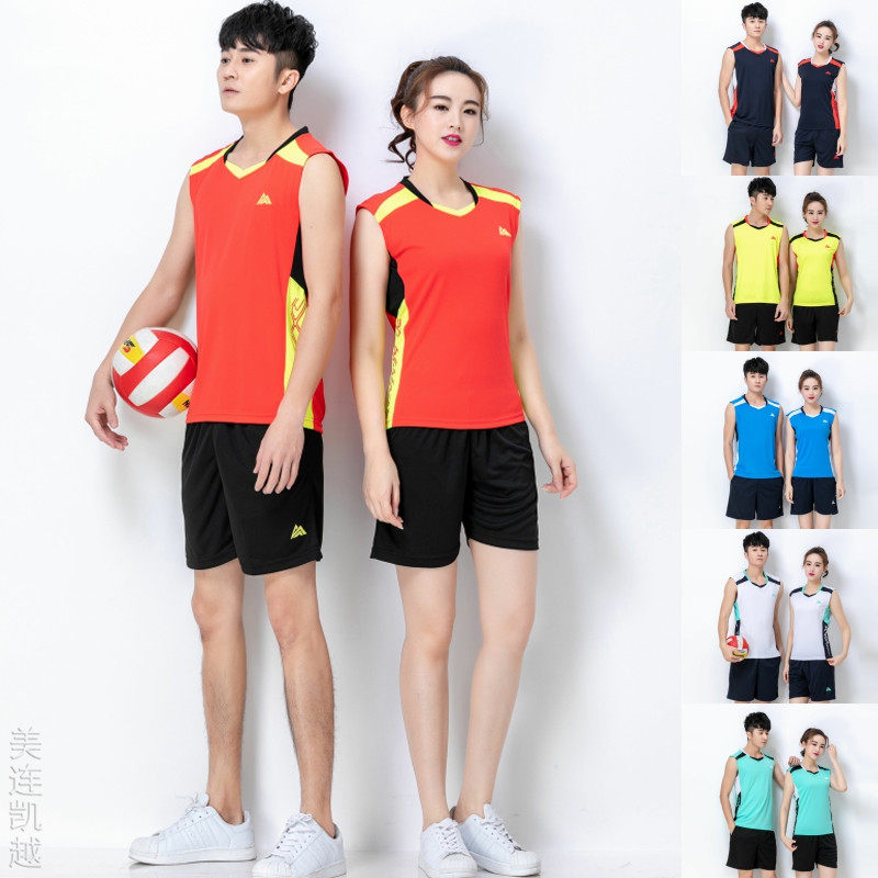美连凯越排球服羽毛球服无袖运动