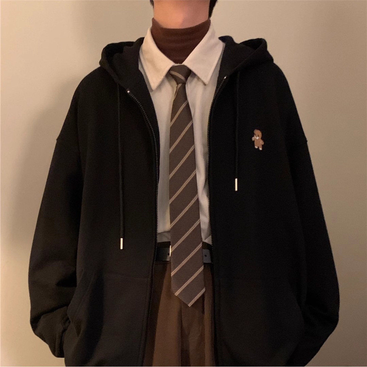 深棕色日系中古配饰条纹领带领结男女通用JK制服学院风港风复古DK,服饰配件/皮带/帽子/围巾,领带,淘宝优惠券,粉丝福利购,淘宝优惠卷