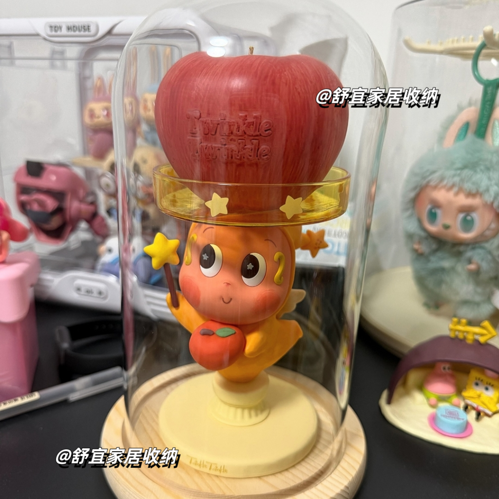 泡泡玛特星星人你最珍贵星星人圣诞礼盒礼物收纳盒苹果蜡烛展示盒