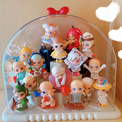 泡泡玛特Zsiga在日光下系列等待手办盲盒展示收纳盒diy积木展示盒