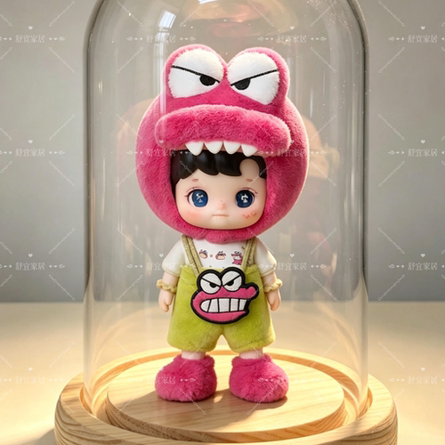 适合泡泡玛特蜡笔小新1/8可动人偶鳄鱼山先生手办收纳盒diy展示盒