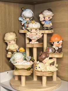 泡泡玛特DIMOO如果今天星期八做雕塑盲盒手办收纳diy造景展示架子