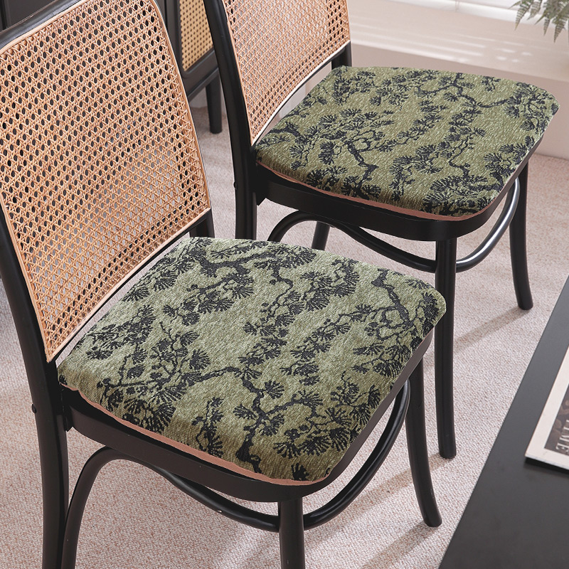 中古风餐椅坐垫防滑加厚简约