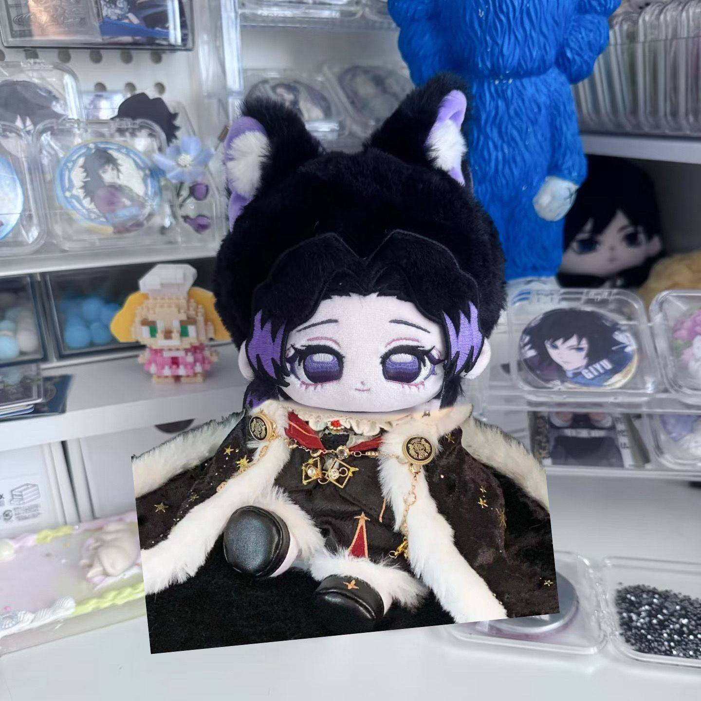 正版蝴蝶忍鬼灭之刃蝴蝶忍属性20cm棉花娃娃玩偶公仔可爱周边礼物,模玩/动漫/周边/娃圈三坑/桌游,棉花娃娃/毛绒玩具娃衣,淘宝优惠券,粉丝福利购,淘宝优惠卷