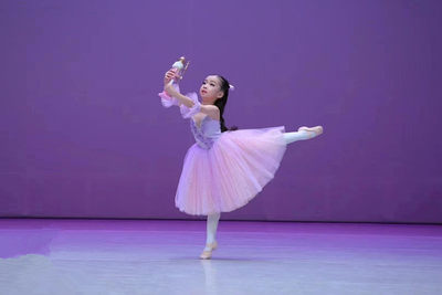 紫丁香克拉拉天鹅湖花之圆舞曲芭蕾舞裙演出长纱裙成人儿童