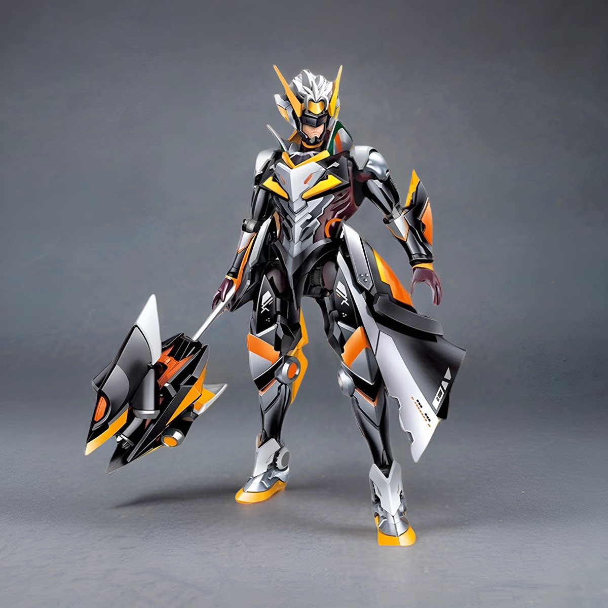 国创机甲王者荣耀积木三国孙策末日机甲模型儿童男孩拼装玩具手办