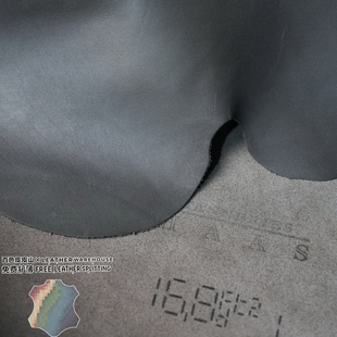 法国HAAS石墨黑Zermatt表带内里平纹牛皮料1.0MM防水内里牛皮皮料