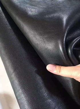 意大利托斯卡纳黑色MBOX透染软植鞣1.5MM手工diy头层牛皮真皮料