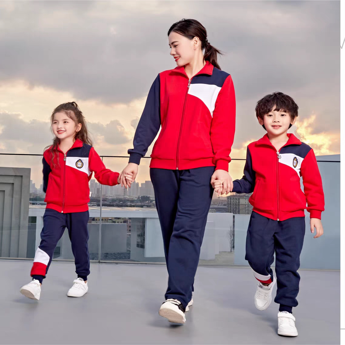 巴迪小虎2023秋季新款幼儿园园服小学生校服班服春秋运动会服套装