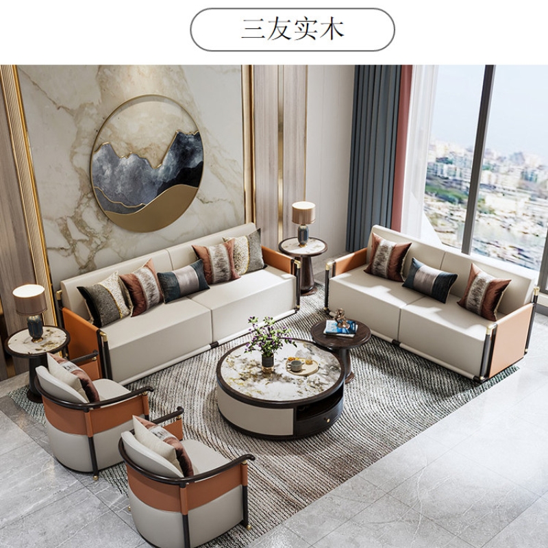 新中式白蜡木新中式沙发