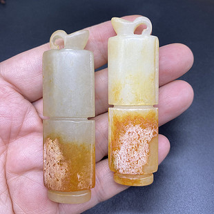 古玩玉器司南佩玉吊坠颈饰挂件项坠腰佩古风汉服配饰项坠玉司南挂