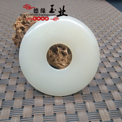 古玩收藏古玉外蒙料玉器玉璧玉环圆圈玉配大平安扣饰古装腰环腰佩