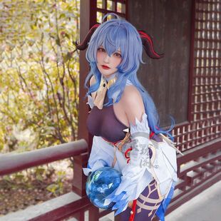 三分喵屋原神cos甘雨原神同款cosplay服装女全套甘雨cos服装假发