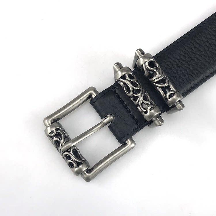thumbnail for Leopard print belt, women's horsehair, Japanese buckle, star belt, men's trousers, nappa cowhide, the first layer of the Internet celebrity with the same style