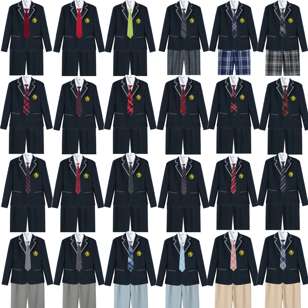 西装外套合唱诗歌朗诵演出服学院运动会小初高大学生毕业照男班服