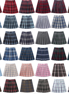 裙长43CM和48CM工厂直销现货班服校服表演合唱半身制服百褶女短裙