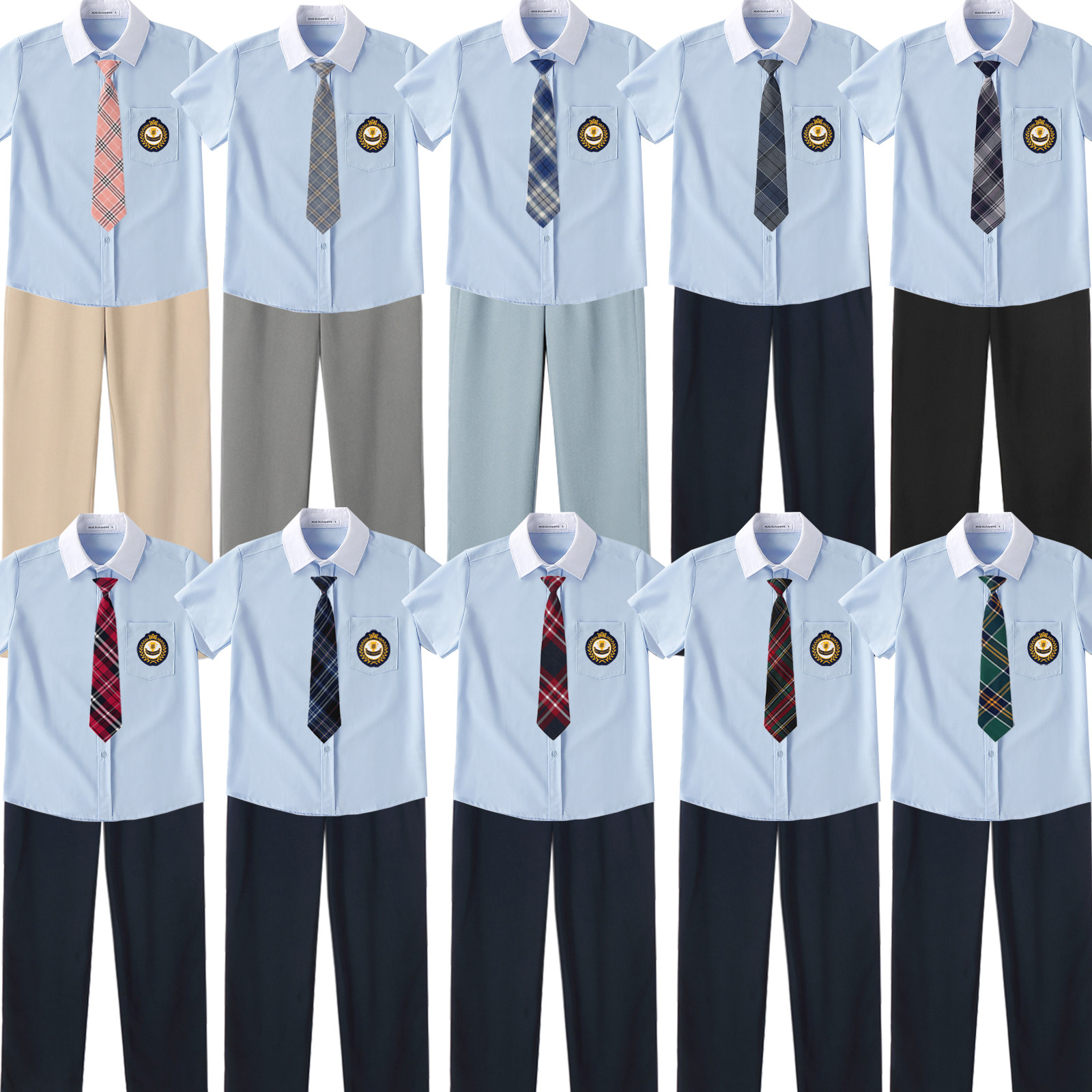 衬衫西裤班服校服毕业照演出制服