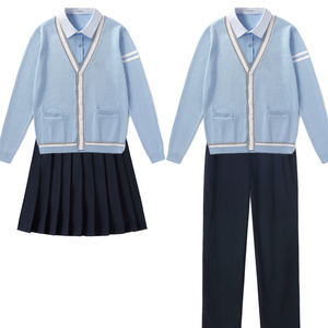 团购定做制服校服套装学院风 小学初高中学生装学院风情侣班校服