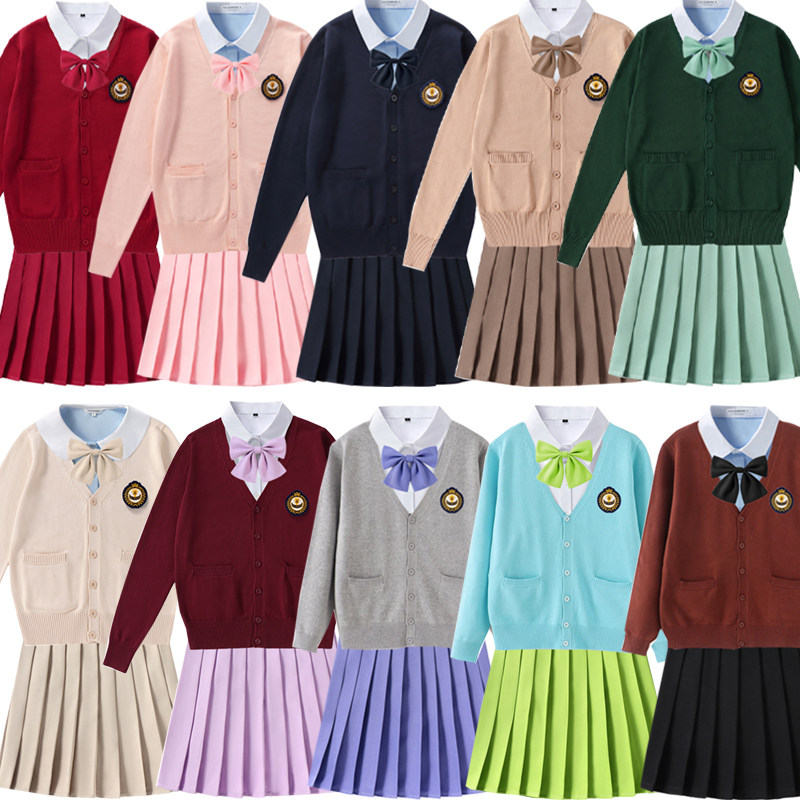 中高中大学工作班校服开衫套装