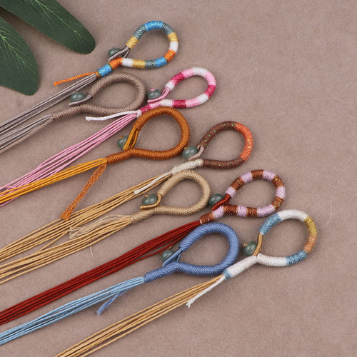 果壳风铃开口拉环绳挂幻彩编绳