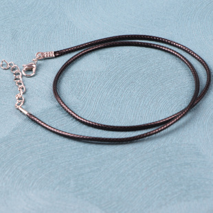 2mm细款蜡绳皮绳吊坠绳锁骨绳穿扣头项链绳饰品绳挂脖diy可串配饰