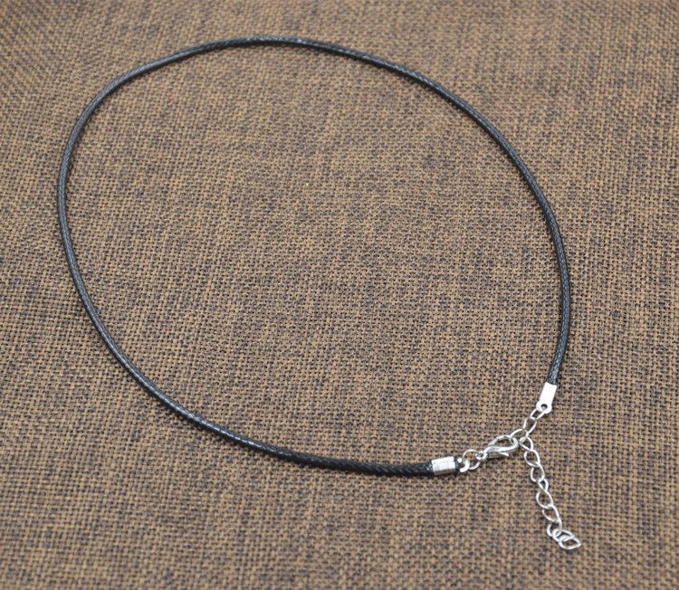 2mm细款蜡皮绳饰品吊坠绳水晶流行地摊刻字饰品吊坠项链绳子