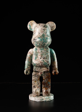 现货巴西天然奢石亚马逊绿 暴力熊 样板间ins摆件饰品乐高