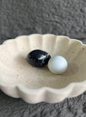 天然大理石花朵造型装饰摆件