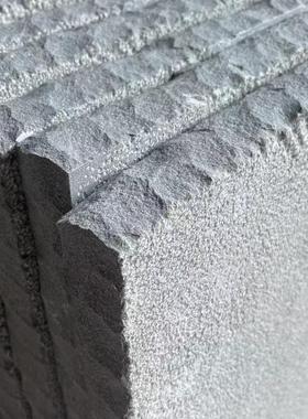 天然山西黑广西黑花岗岩自然切面凿面荔枝面火烧面摆件装饰品