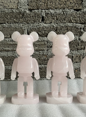 摆件桌面玉石小熊玉石卡通