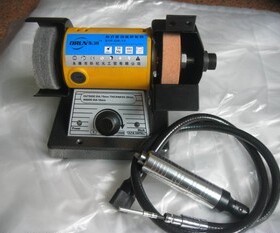 多功能调速微型台式砂轮机台磨机带软轴 玉石雕刻机抛光机二合一