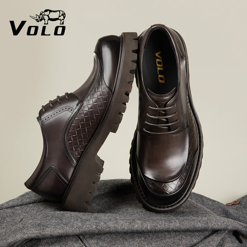 【明星同款】VOLO犀牛休闲皮鞋