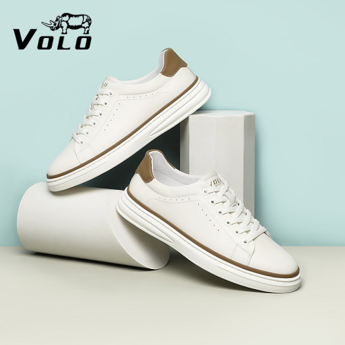 【明星同款】VOLO犀牛真皮小白鞋
