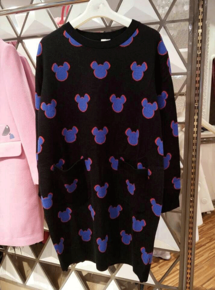 Men's dress 2017 Autumn and winter new pattern fashion Easy Mickey Mid length version Sweater Sweater MF4WJ031in the Women's clothing/Boutique , Wool sweater  category - from Buy2taobao.com to provide professional Taobao agent buy service