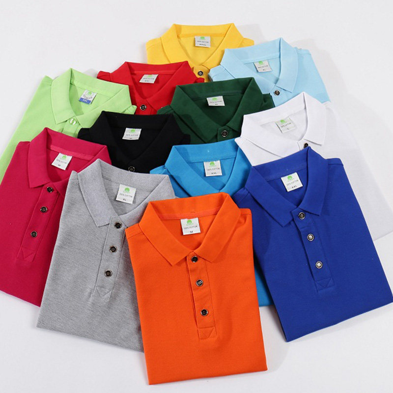 工作服翻领短袖印logo高品Polo衫定制文化广告衫团体工装刺绣T恤