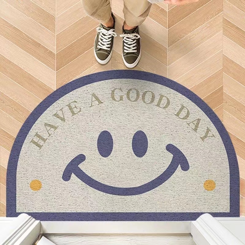 入户门丝圈地垫进门口可裁剪玄关脚垫门口半圆形地垫防滑耐脏蹭土