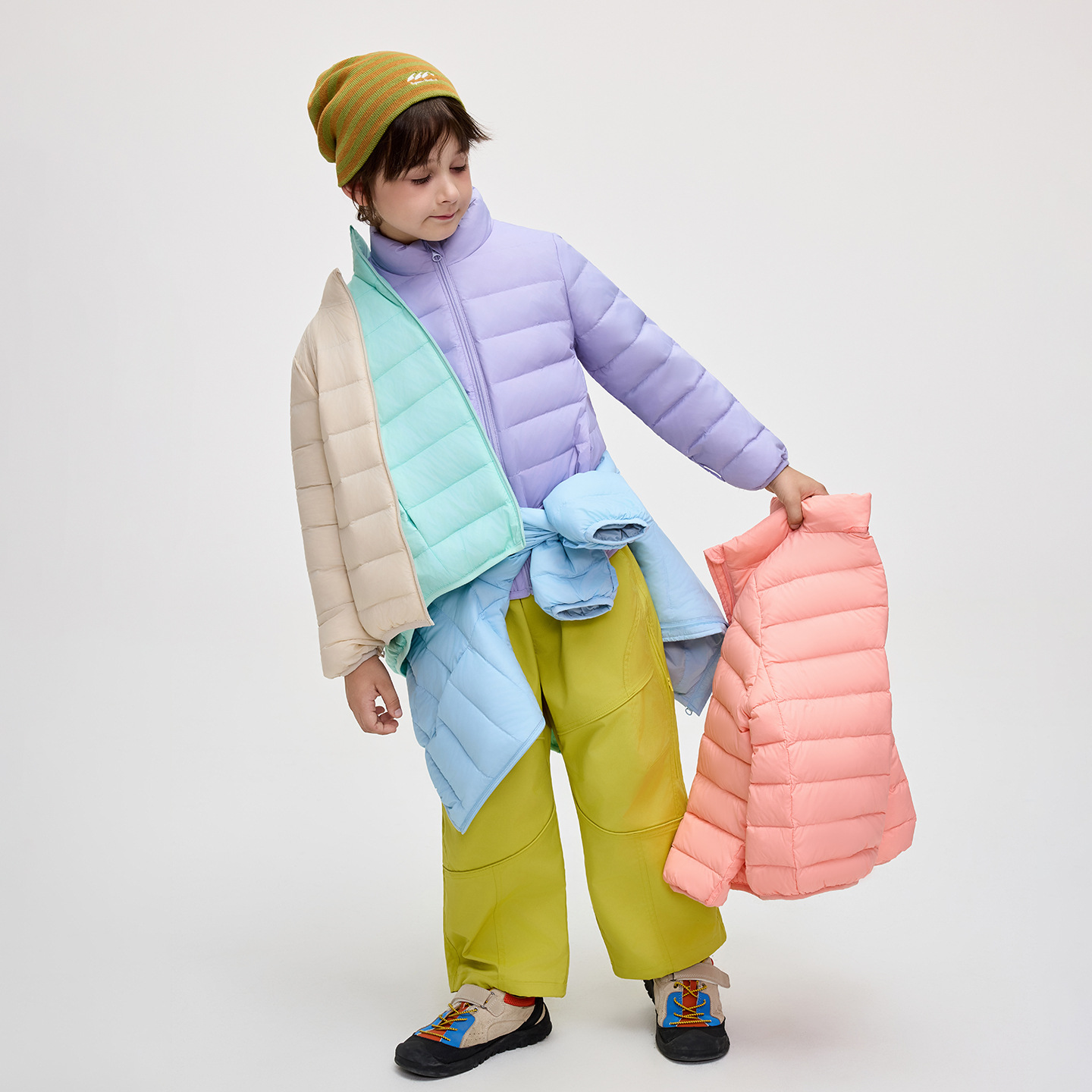 儿童外套男童女童轻薄2025新款羽绒服短款秋冬季童装立领百搭