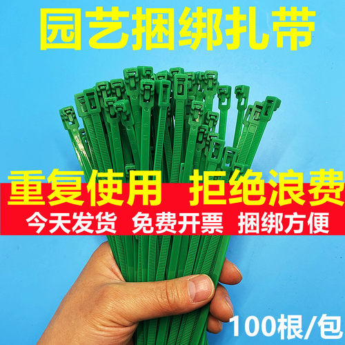 100根/包可重复使用园艺扎带