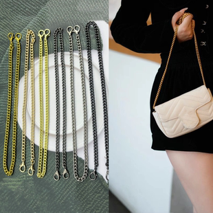 适用双GUCC马蒙包包酒神mini链条包替换woc肩带斜挎包带包链带子