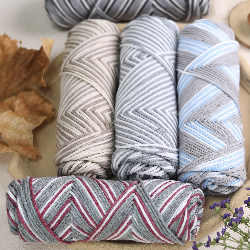 段染花色8股牛奶棉宝宝棉线围巾线婴儿鞋子编织材料手编钩针毛线,服饰配件/皮带/帽子/围巾,毛线,淘宝优惠券,粉丝福利购,淘宝优惠卷