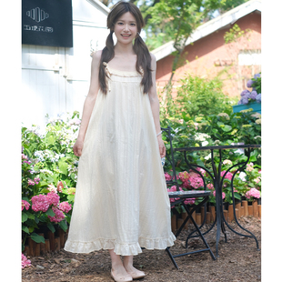 法式 甜美吊带连衣裙甜美宽松休闲无袖 裙2024年夏季