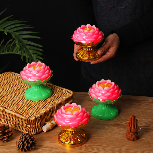 寺庙家里1石蜡供灯