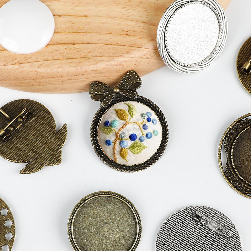 DIY手工饰品配件材料复古合金胸针底托别针底座森系刺绣胸针底托,居家布艺,其他/配件/DIY/缝纫,淘宝优惠券,粉丝福利购,淘宝优惠卷