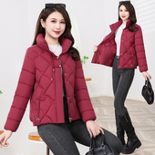 2025新款 棉服韩版 洋气小个子轻薄小棉袄妈妈装 棉衣女短款 冬装 外套