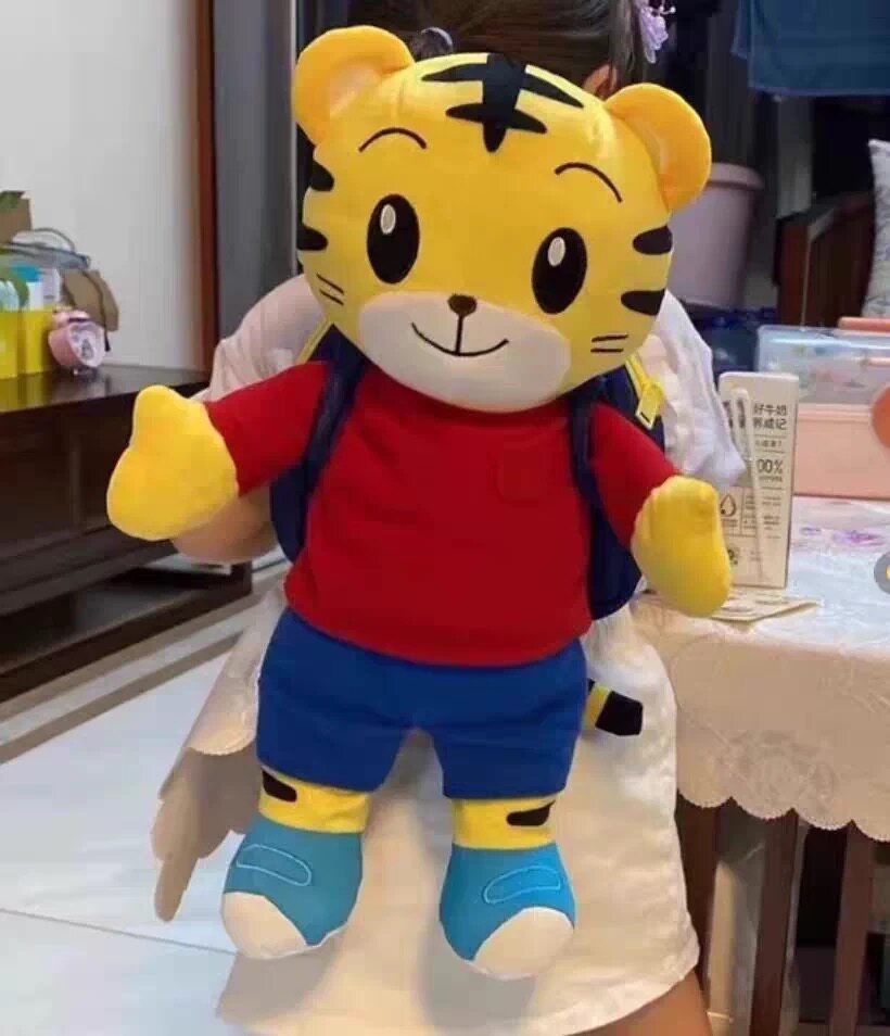 巧虎毛绒公仔书包全新正品立体公仔背包双肩包小书包背包幼儿园